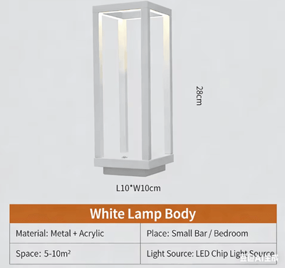 Uplift Curations Rechargeable LED Table Lamp Modern Cordless Restaurant & Home Decor Light white