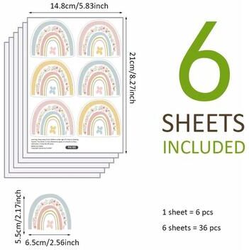 Uplift Essentials Rainbow Arc Narrative Stickers High Definition Chromatic Architectural Sculpture pa185