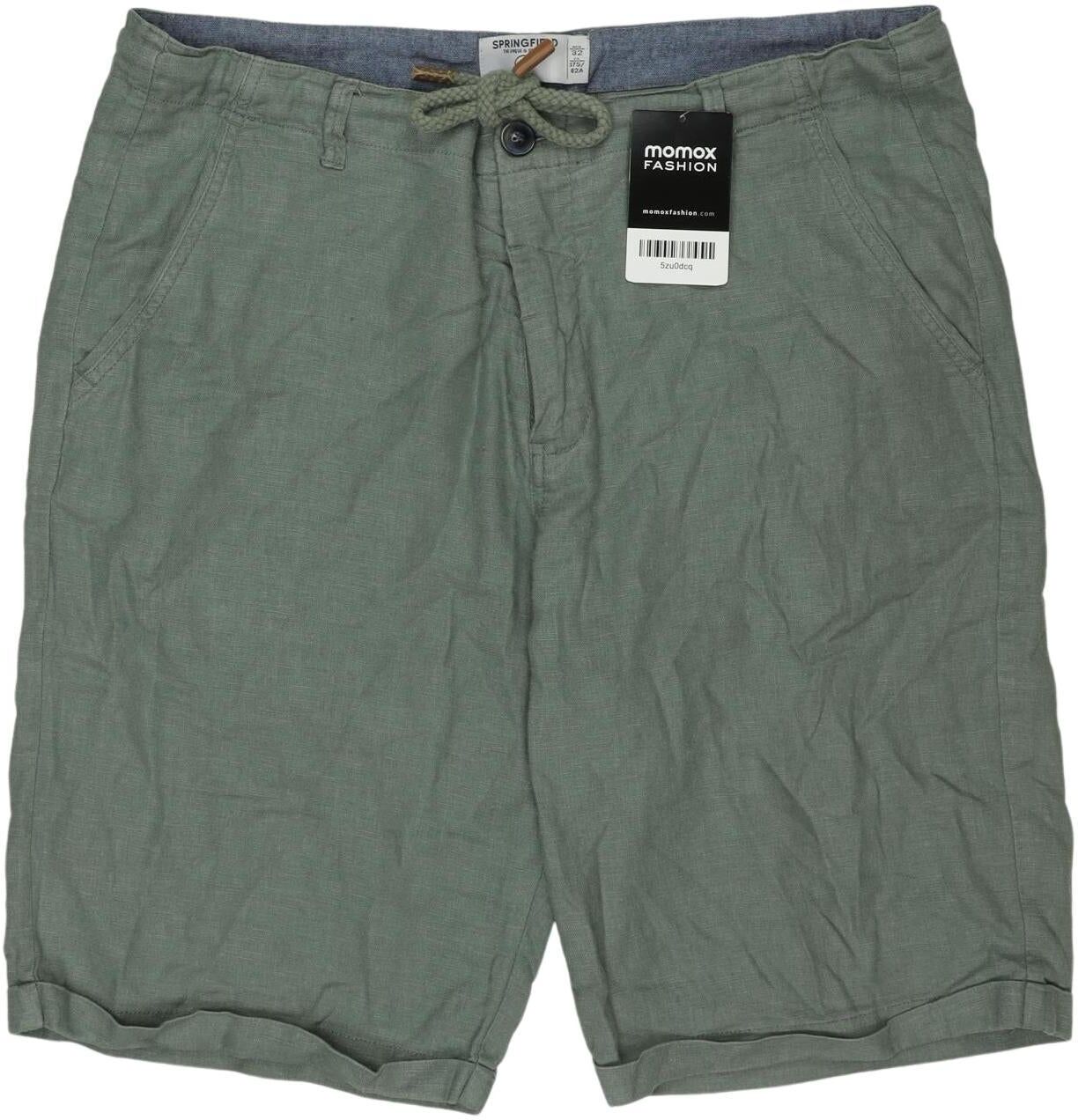 Springfield Herren Shorts, Grün, Gr. W26, kein / Etikett - Second Hand