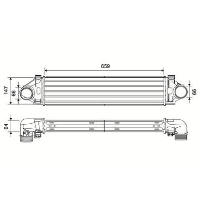 VALEO Ladeluftkühler 881604 für Volvo ASIA