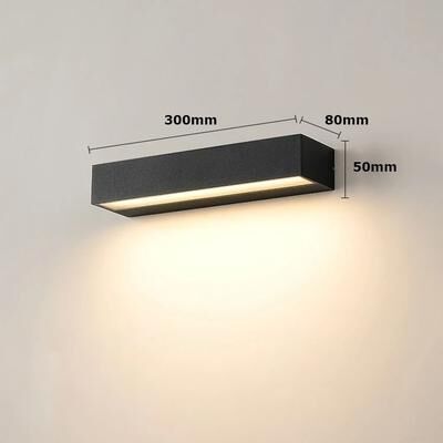 Uplifted Finds LED Outdoor Strip Wall Light Waterproof 12W 18W 30W cool White medium 18w
