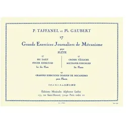 17 grands exercices journaliers de mécanisme pour flûte (fr/dt/en/jap/sp), Fachbücher von Philippe Gaubert