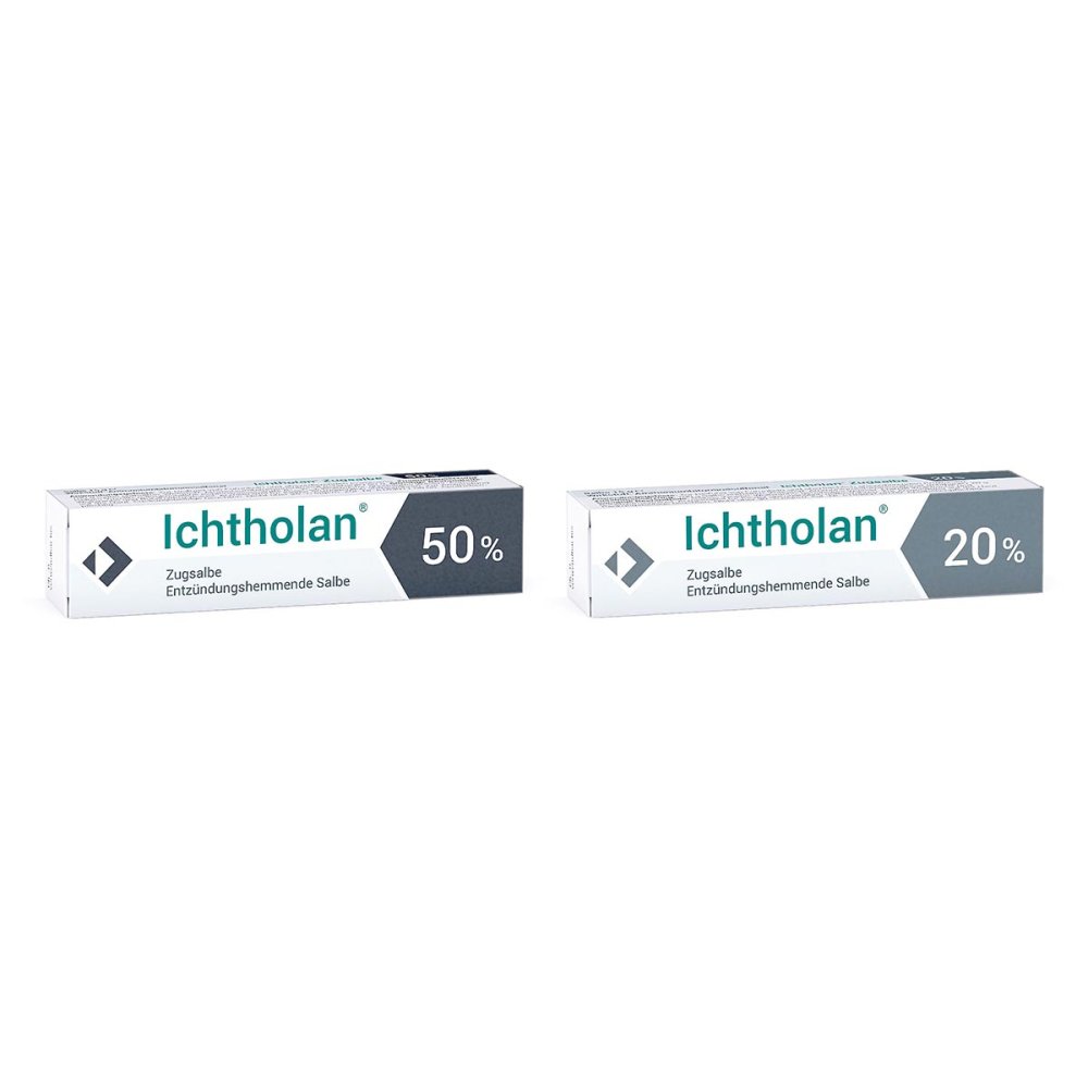 Ichthyol-Gesellschaft Cordes Hermanni & Co. (GmbH Ichtholan Zugsalbe 50% + Zugsalbe 20% 08107758