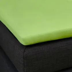 Formesse Bella Donna Topper Spannbetttuch La Piccola 1B Ware 100x200 cm | apfel - grün