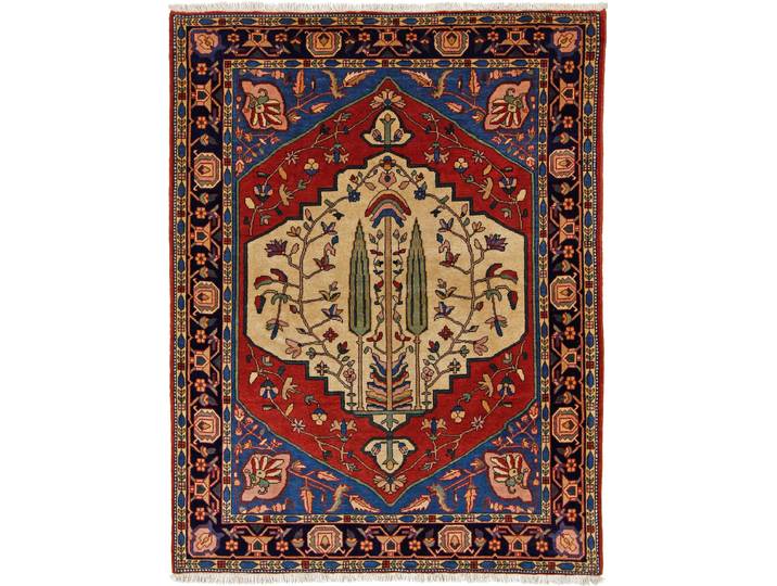 Bakhtiar Baba Heydar Teppich 137x176 Handgeknüpft Orientteppich Perserteppich
