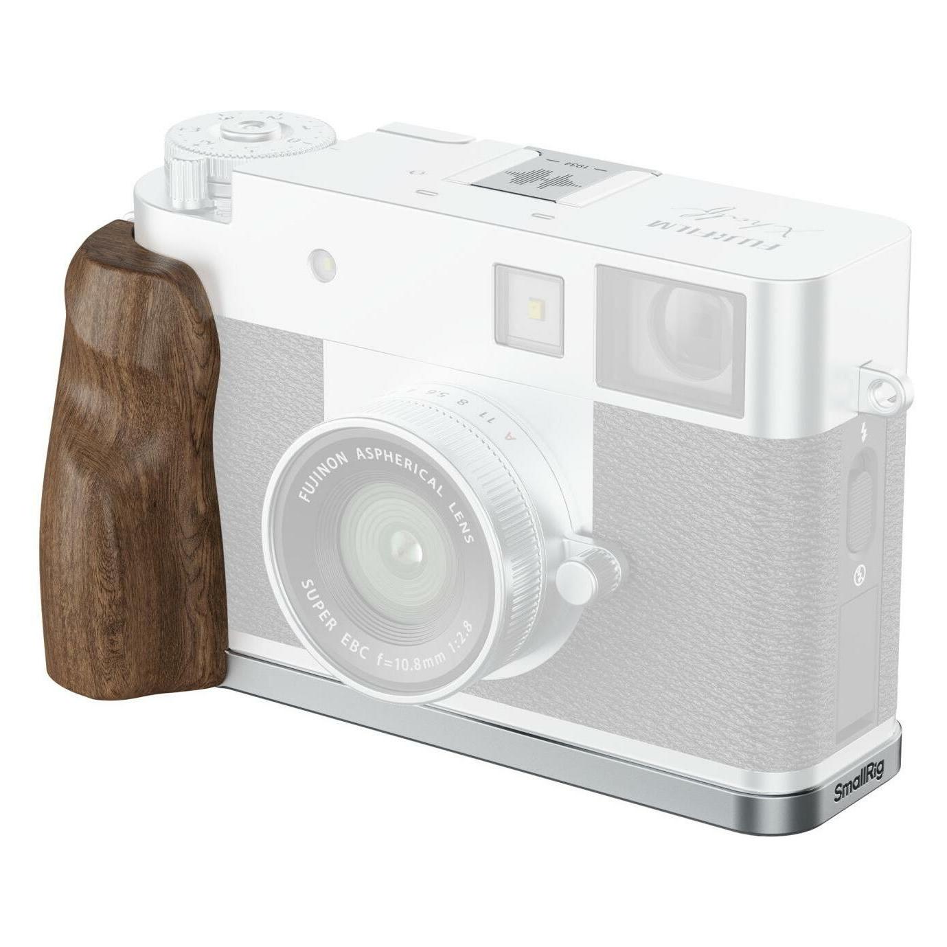 SmallRig L-Winkel mit Holzgriff, Detailfarbe: Silber (Griff) (5223)