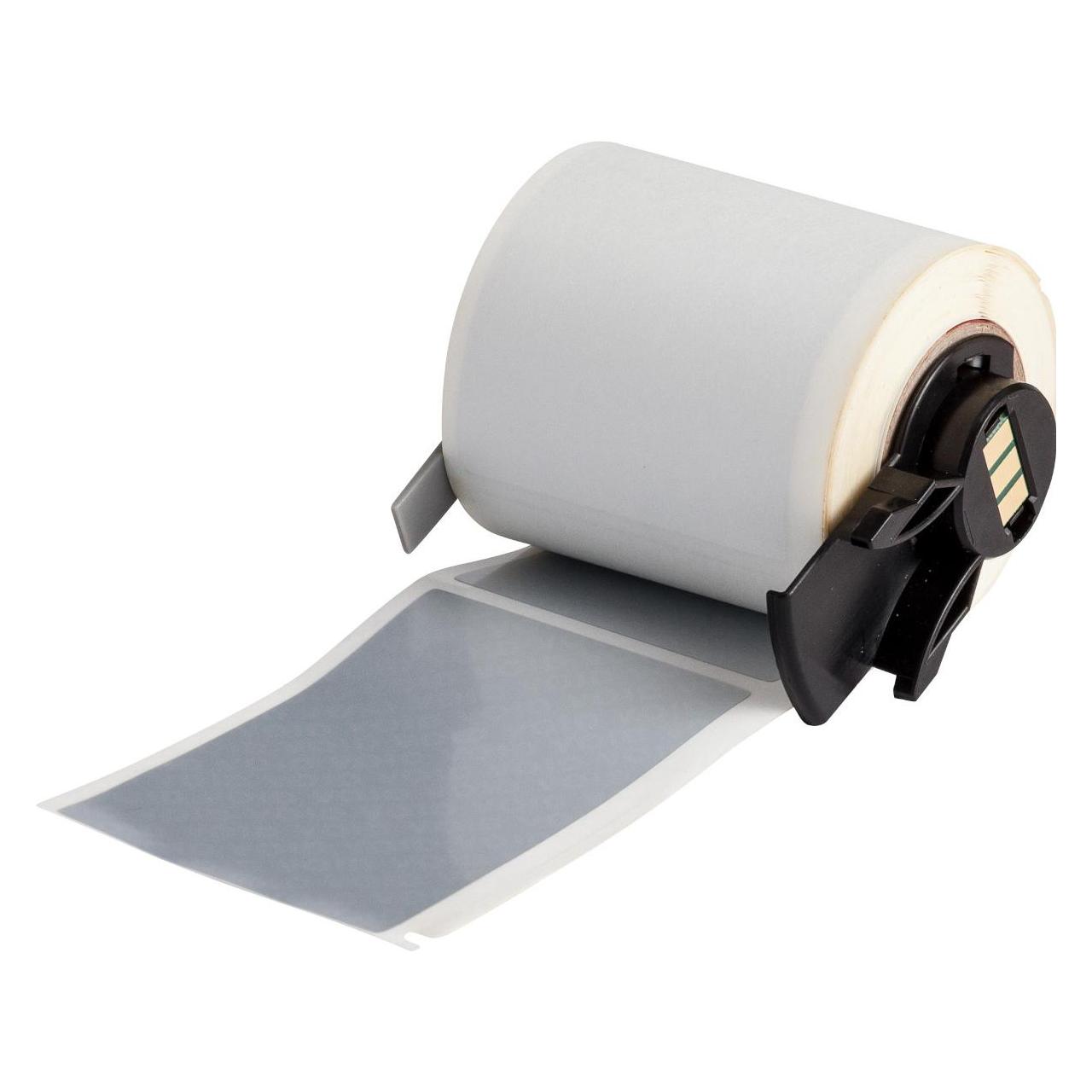 Brady M6-37-7576, Fälschungssicherer metallisierter Polyester, Silber, matt, 48.26 x 76.20 mm, per (M6-37-7576)