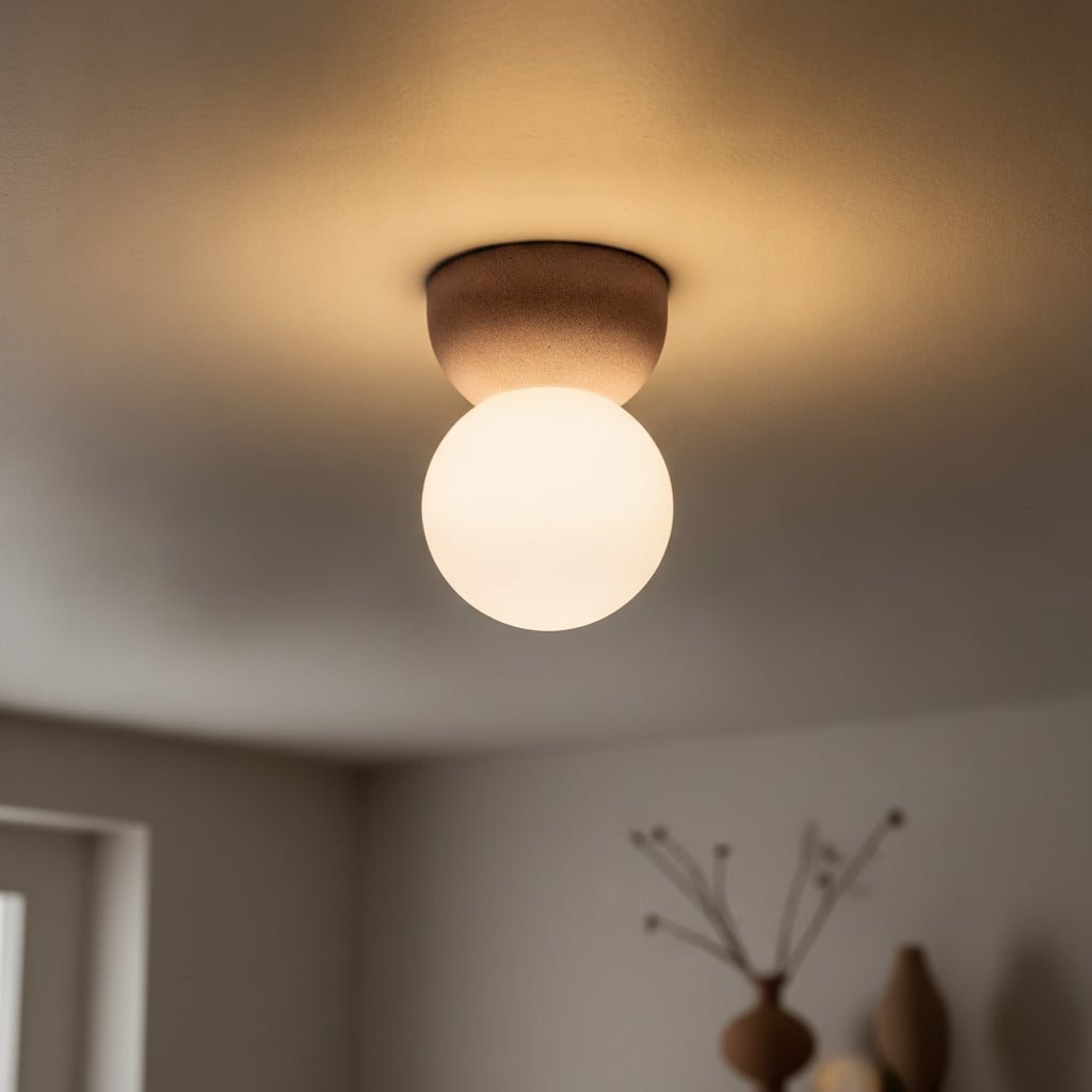 Lyora Plafondlamp Zero Rood en Wit