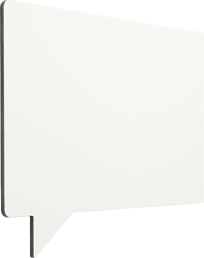 Design-Whiteboard, emailliert, SPEECH - Sprechblase, BxH 880 x 580 mm, weiß Chameleon