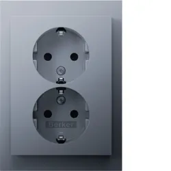 Berker Doppelsteckdose SCHUKO 47597003