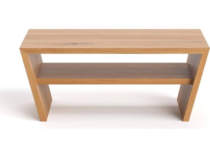 Table basse Corona en bois massif\, 100 cm\, chêne\, moderne