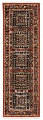 Style Haven Leander Nomadic Medallion Fringed Wool Blend Area Rug