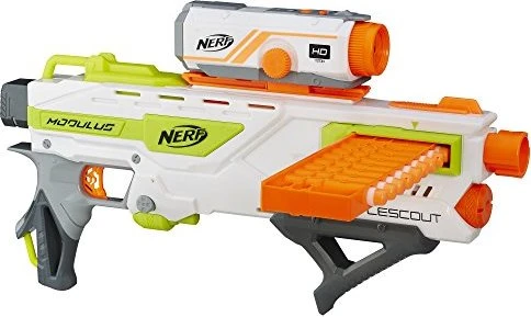 Hasbro Nerf N-Strike Elite Modulus BattleScout ICS-10, Nerf Gun (weiß/orange, Frustfreie Verpackung)