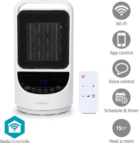 Nedis Smartlife Keramisk Ptc Varmeblæser