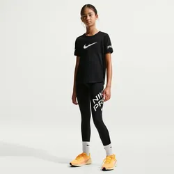NIKE Pro Fitness Leggings Mädchen 010 - black/white XL (156-166 cm)