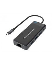 Conceptronic Adapter USB-C->2xHDMI GbE PD 3xUSB3.0 0.25 gr Digital/Daten (DONN14G)