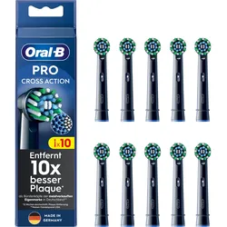 ORAL-B Aufsteckbürsten Pro CrossAction Schwarz 10er
