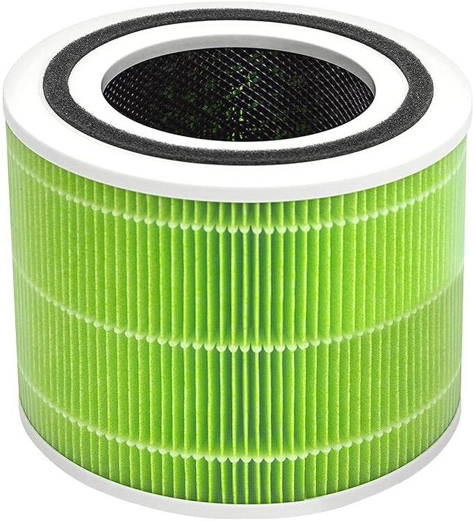 Ersatzfilter LEVOIT, grün, ABS-Kunststoff, Kunststoff, Polyethylenterephthalat (PET), Filterkartuschen, Ersatzfilter, 4-Stufen-Filter gegen Schimmel und Bakterien, für Allergiker & Raucher grün Einheitsgröße