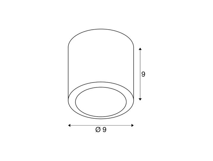 SLV LED Deckenlampe Oculus, dimmbar, kupfer, für Wohn- / Esszimmer, Aluminium, Modern, LED Deckenleuchte