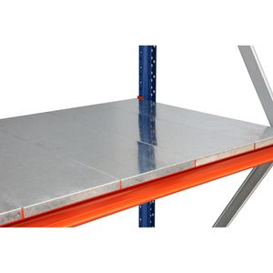 Regalwerk Fachboden EMMA, für Weitspannregal, Schraubsystem, 225 x 60cm (B/T), verzinkt