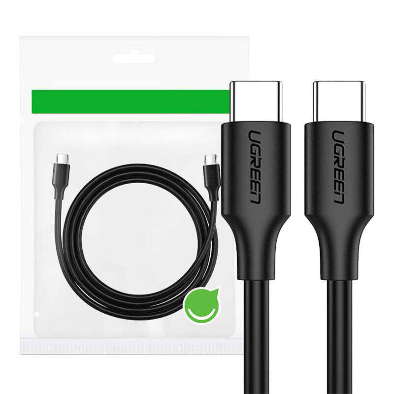 UGREEN USB 2.0 Type C naar Type C kabel, 1 meter, zwart