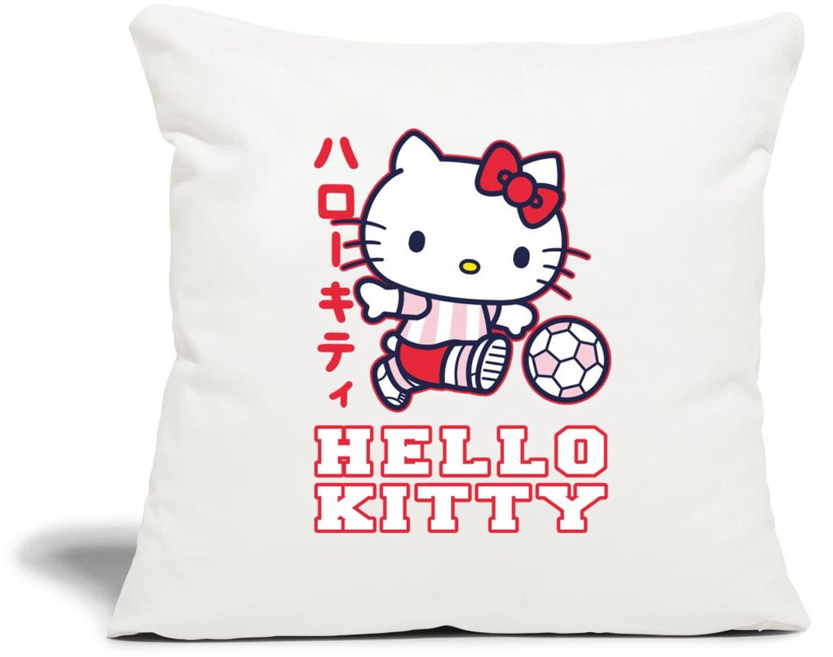Hello Kitty Speelt Voetbal Sierkussenhoes, 45 x 45 cm