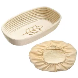 Westmark 108436 Gärkörbchen Set mit Ähre und Bezug, 34x20,5x8cm