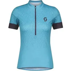 SCOTT Damen Radsport Trikot Endurance 20" Kurzarm, Größe L in Blau breeze blue/dark purple
