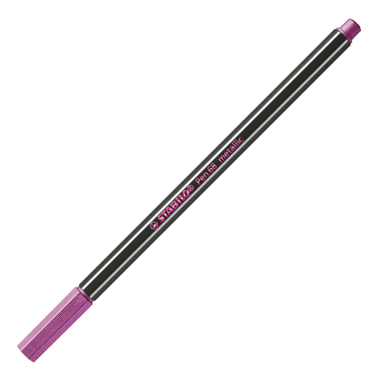 STABILO Pen 68 metallic Filzstift pink, 1 St.
