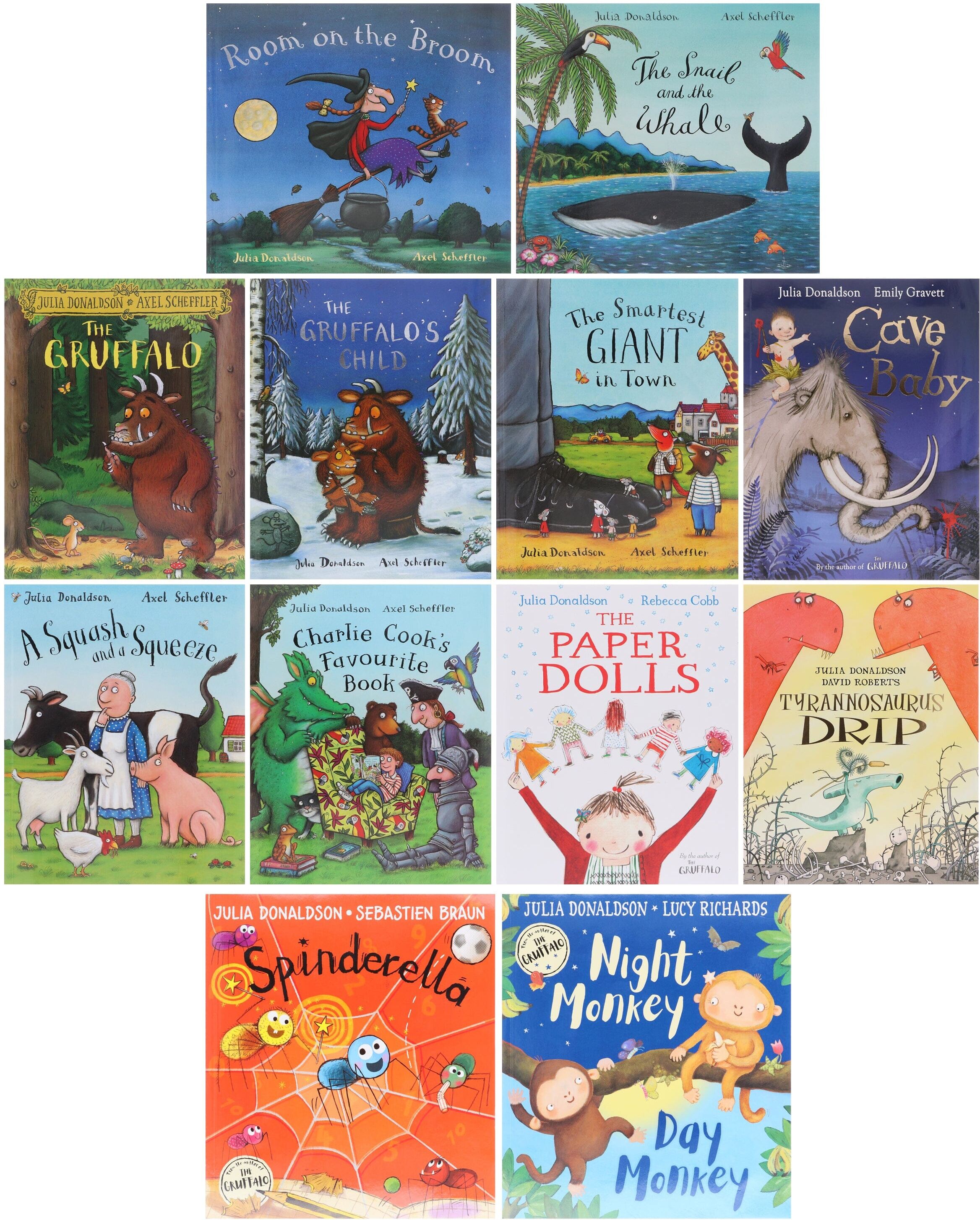 Julia Donaldson Story Collection 12 Picture Books Set - Age 5-7 - Paperback HarperCollins Publishers