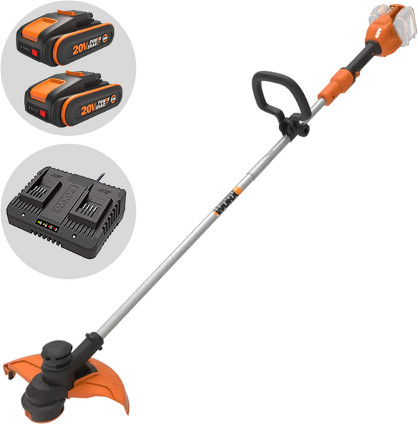 Worx WG183E - Decespugliatore a batteria - 40V - 2x20/2Ah