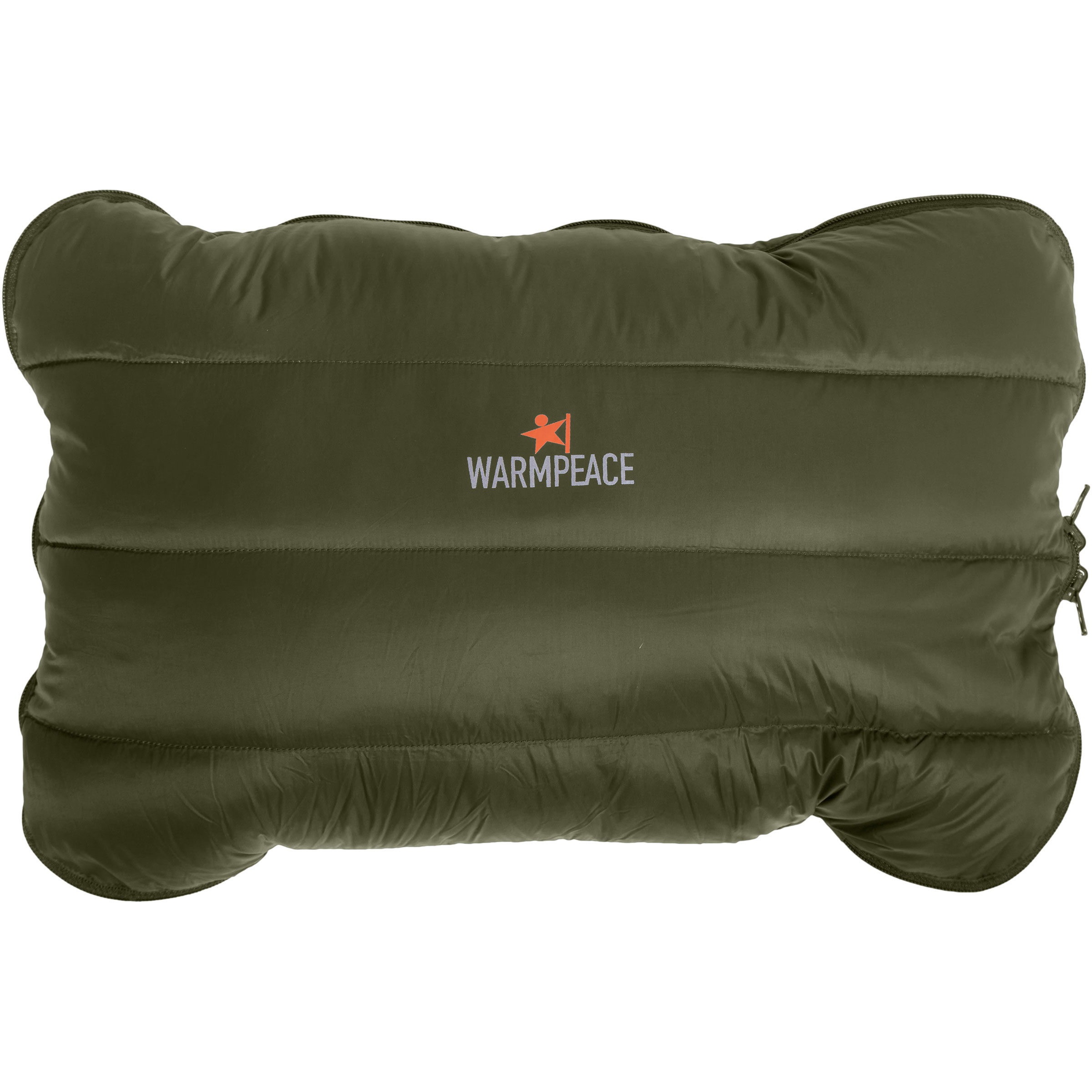 Warmpeace Down Zip Kissen Reisekissen oliv Reise | Camping Wasserabweisend Wasserabweisend