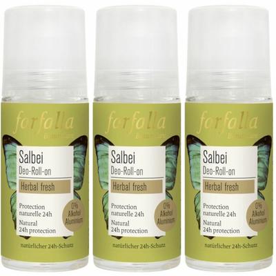 Farfalla Kräuter Deo Roll-on Salbei 50 ml x3 3x50 Roller