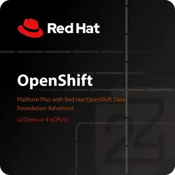 Red Hat OpenShift Platform Plus with Red Hat OpenShift Data Foundation Advanced (2 Cores or 4 vCPUs)
