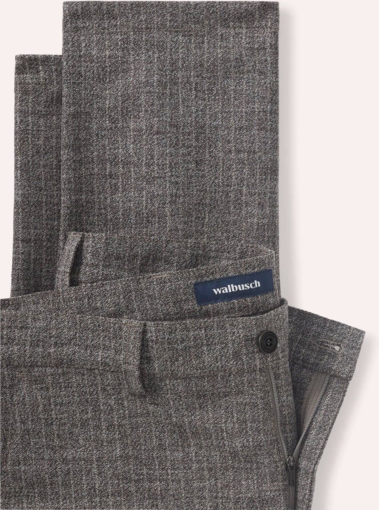 Walbusch Premium Sport-Flanell Hose, Modern Fit#normale Größen#schlanke Größen#untersetzte Größen, Farbe Grau, 24, innovatives Gewebe leicht und wärmend Herren