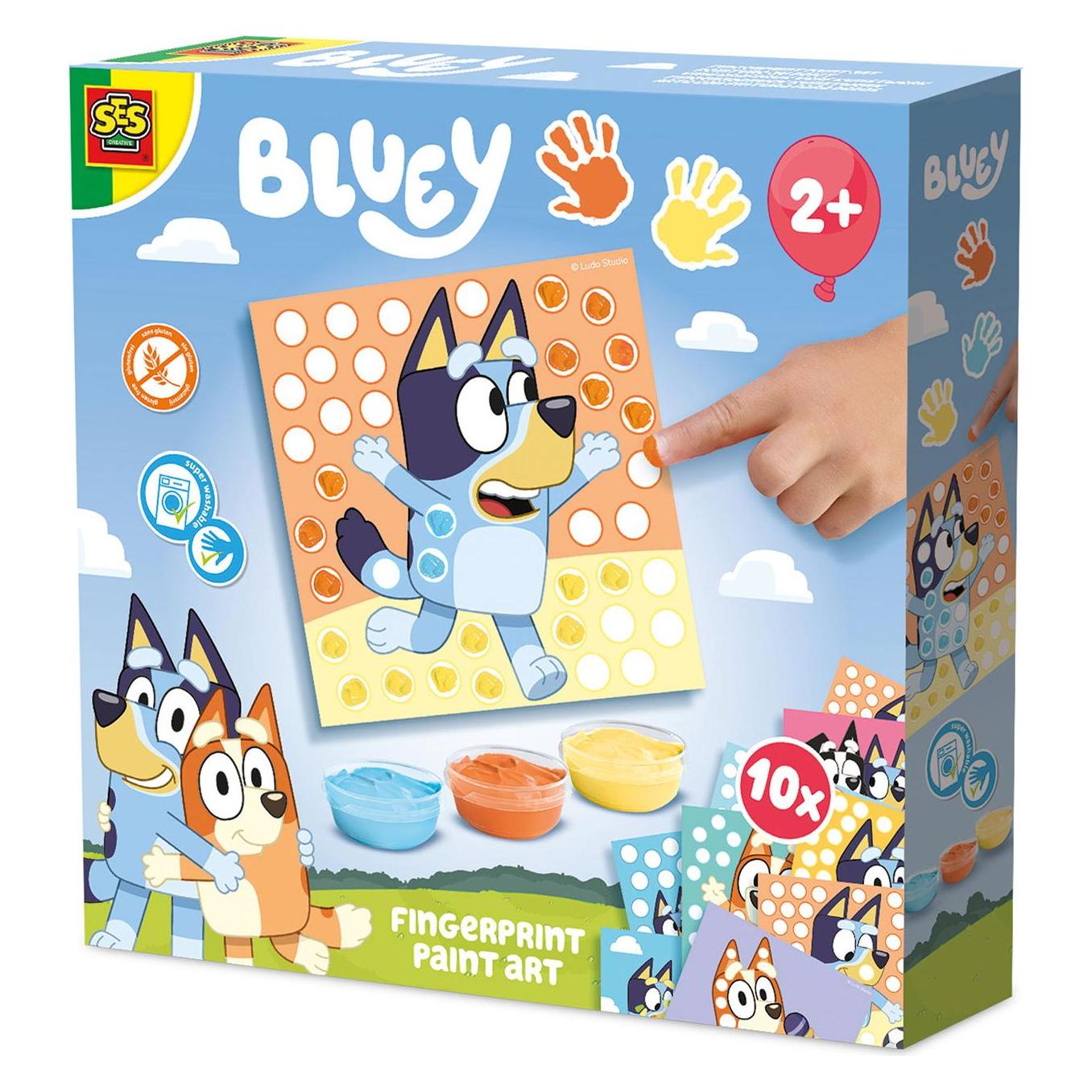 Ses Bluey - Fingerabdruck Kunstwerk (14091)