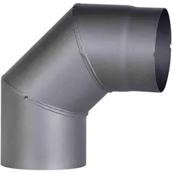FireFix, Zubehör Kerzen + Kamin, RD150/BO Ofenrohrbogen aus 2 mm starken Stahl (Rauchrohr) in 150 mm Durchmesser, für Kaminöf