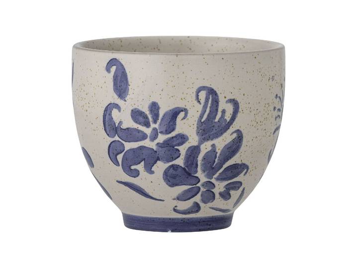 Tasse en grès bleu, à motifs, design vintage - Bloomingville, Pet