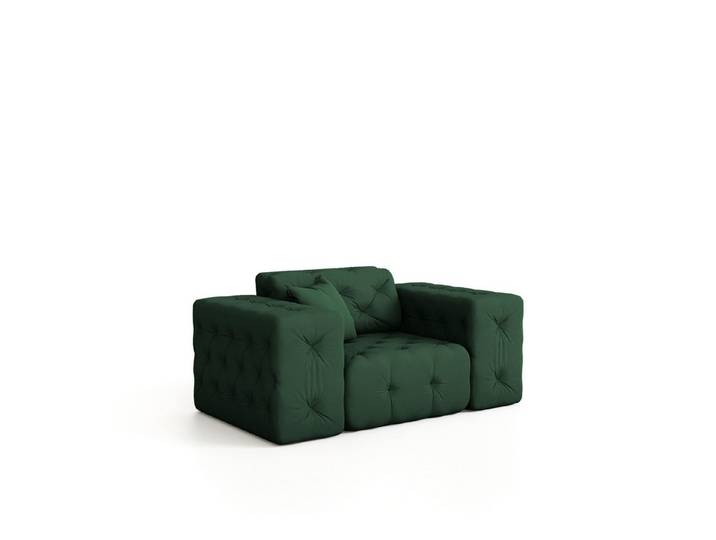 Fun Möbel Sessel Sessel CHANTAL in Stoff Opera Velvet (Designersessel Chantal incl. 1 Zierkissen)