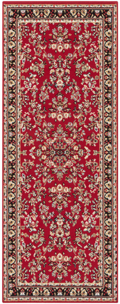 Astoria Grand Zabul - Oriental Rug, Oriental, Living Room, Bedroom, Dining Room, Hallway - Red Beige Pink Beige;Red Runner 80 x 250cm