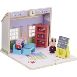 Peppa Wutz Holz Spielzeug - Schulhaus (mit Figuren & Accessoires)