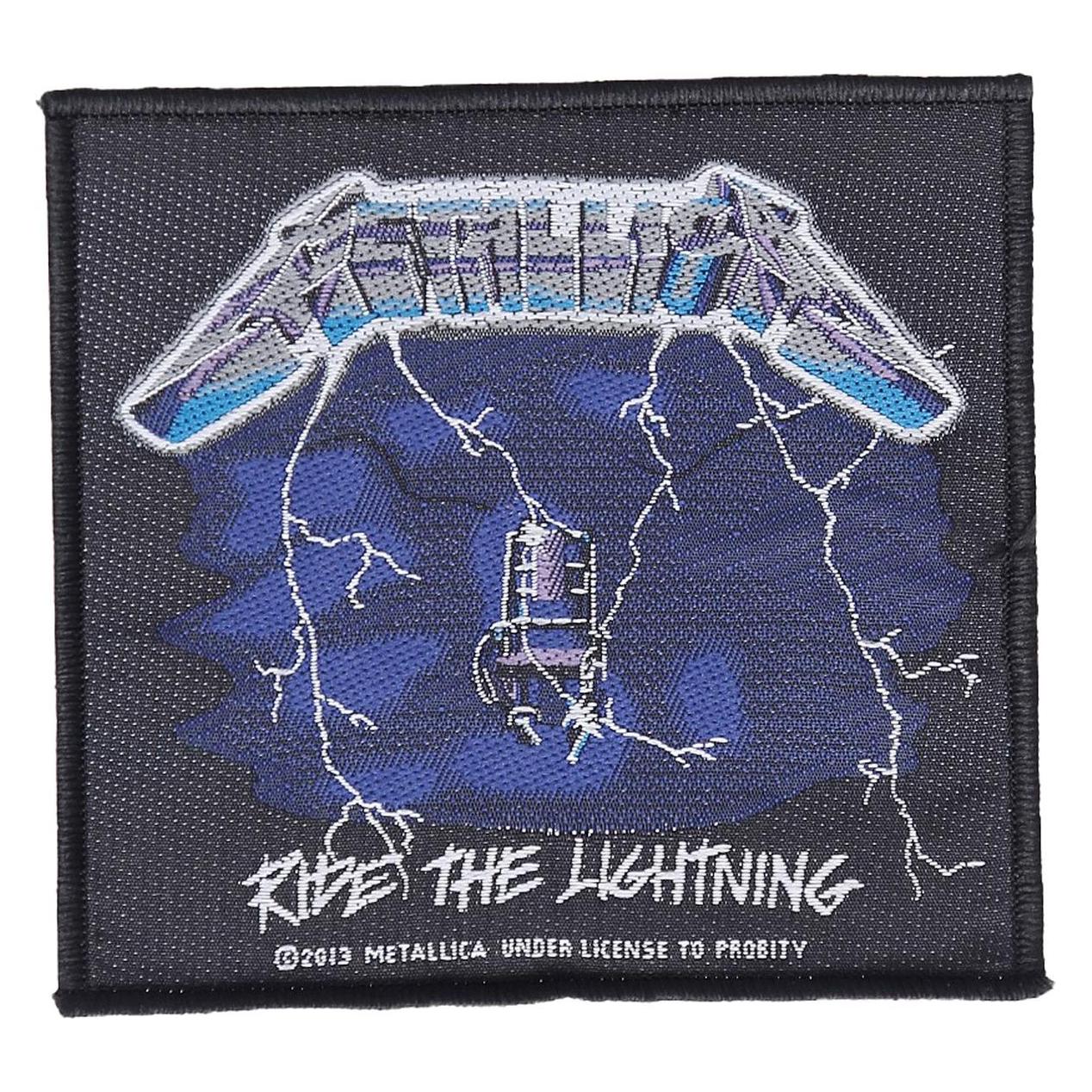 Metallica Ride The Lightning Unisex Patch standard, 100% polyester (1 Stk., 9 x 10 cm) (40525409)