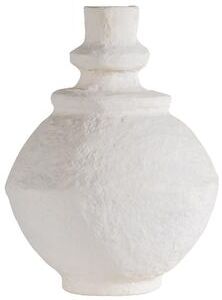 BIDK Home "Paper Mache Vase Dia 13.8"" & H 17.5"" - OFF-WHITE"