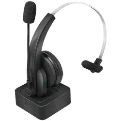 LogiLink BT0059 Kopfhörer & Headset Kabellos Kopfband Büro/Callcenter Bluetooth Ladestation Schwarz