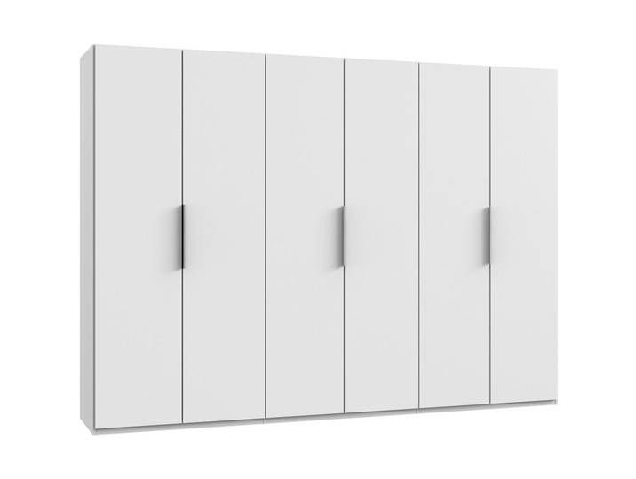 Mid.you Drehtürenschrank Wimex Level 36A, Weiß, 3 Fächer, 300x216x58 cm, BQ - Bündnis für Qualität, Made in Germany, DIN EN ISO 9001, umfangreiches Zubehör erhältlich, in verschiedenen Größen und Holzdekoren erhältlich, Schlafzimmer, Kleiderschränke, Drehtürenschränke