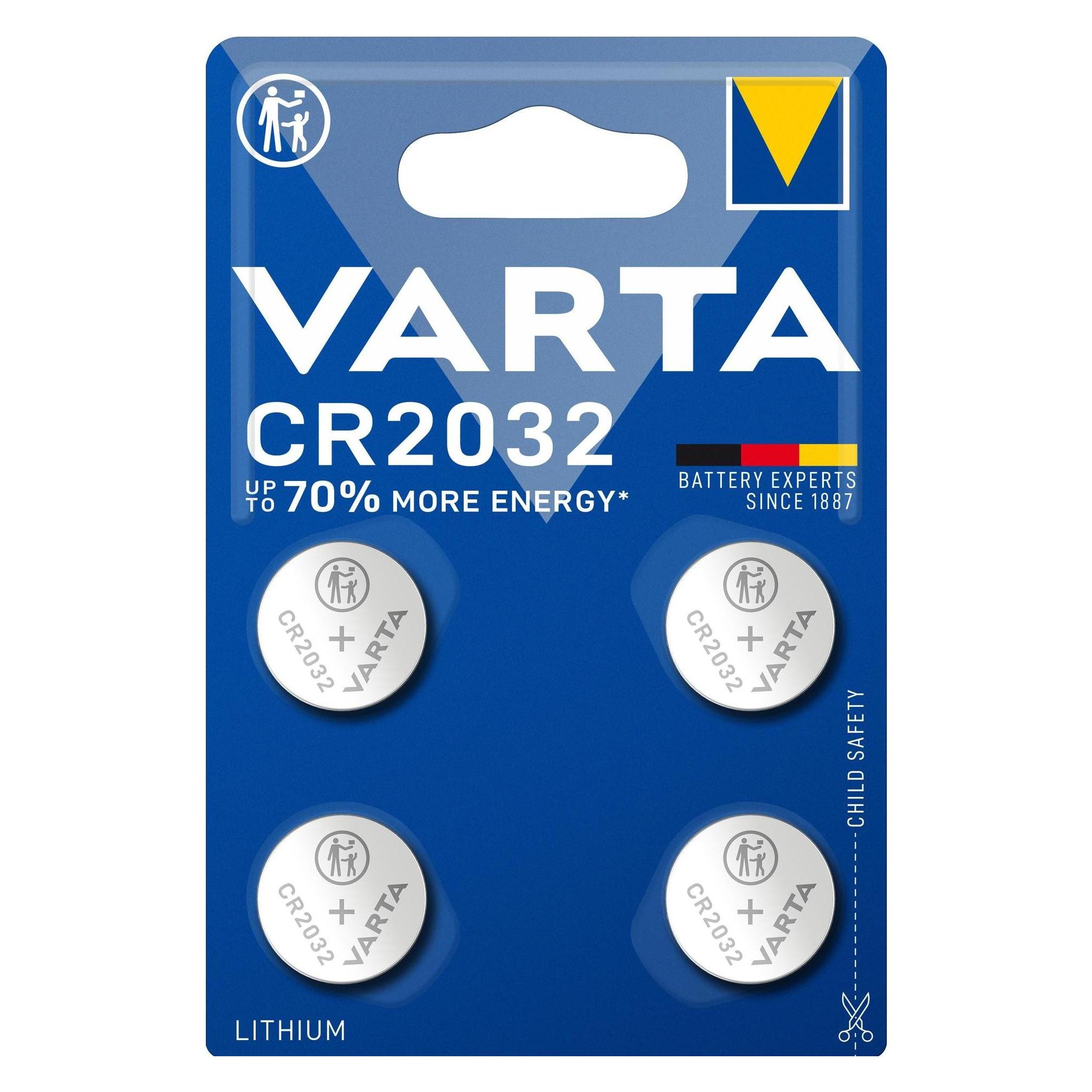 Varta CR2032 (4 Stk., CR2032, 230 mAh) (06032 101 404)