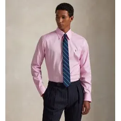 Polo Ralph Lauren für Herren. 712968980001 Oxford-Hemd Custom Fit rosa (46), Lässig, Baumwolle, Klassisch, Langarm