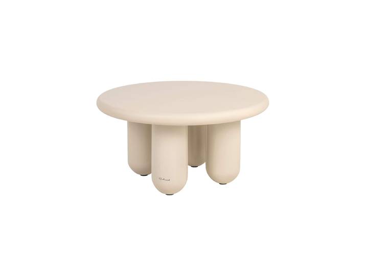 Runder Design Couchtisch „Calma“ Beige Richmond Interiors