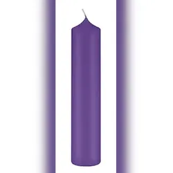 Kopschitz Kerzen Altarkerzen 10 % Bienenwachs-Anteil Lila 250 x Ø 40 mm, 4 Stück (einzeln cellophaniert)