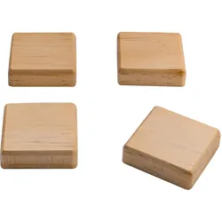 Sigel, Magnet, Holz-Magnete quadratisch (4x)